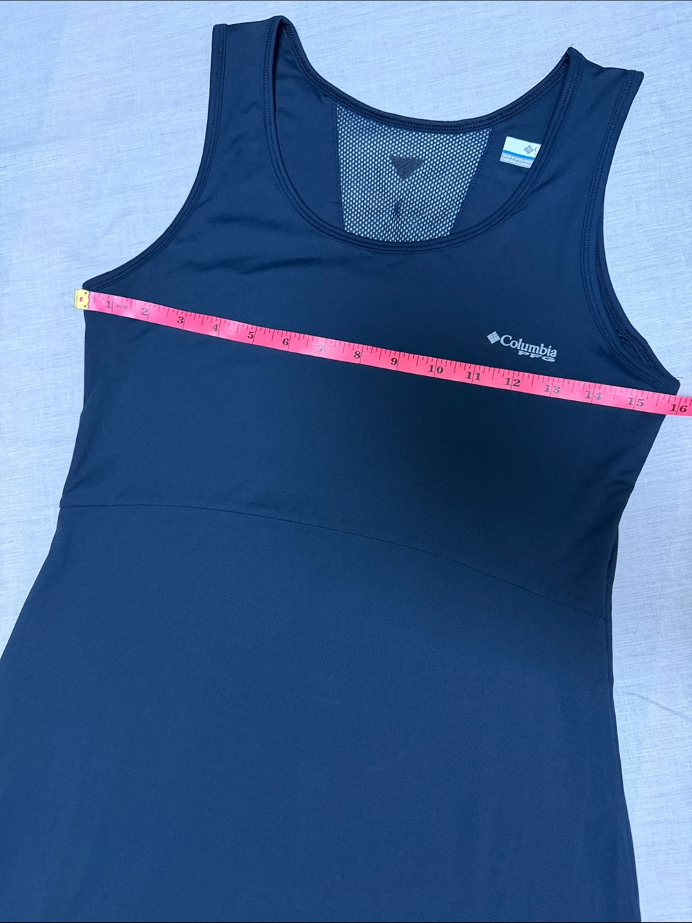 Columbia PFG Athletic Tank Dress Navy Active Sz S - Picture 5 of 9